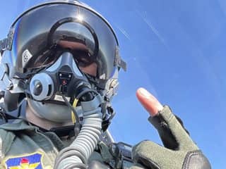 In the cockpit