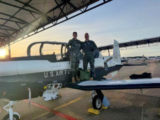 After a T-6 flight